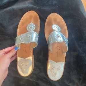 Silver Jack Roger sandals